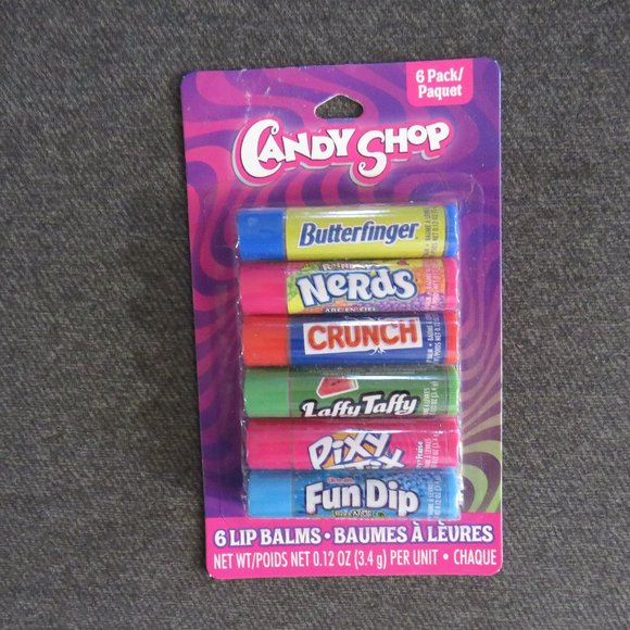 Candy Shop Flavored Lip Balm Pack Of 6, Cruelty Free, Paraben Free - Picture 1 of 2